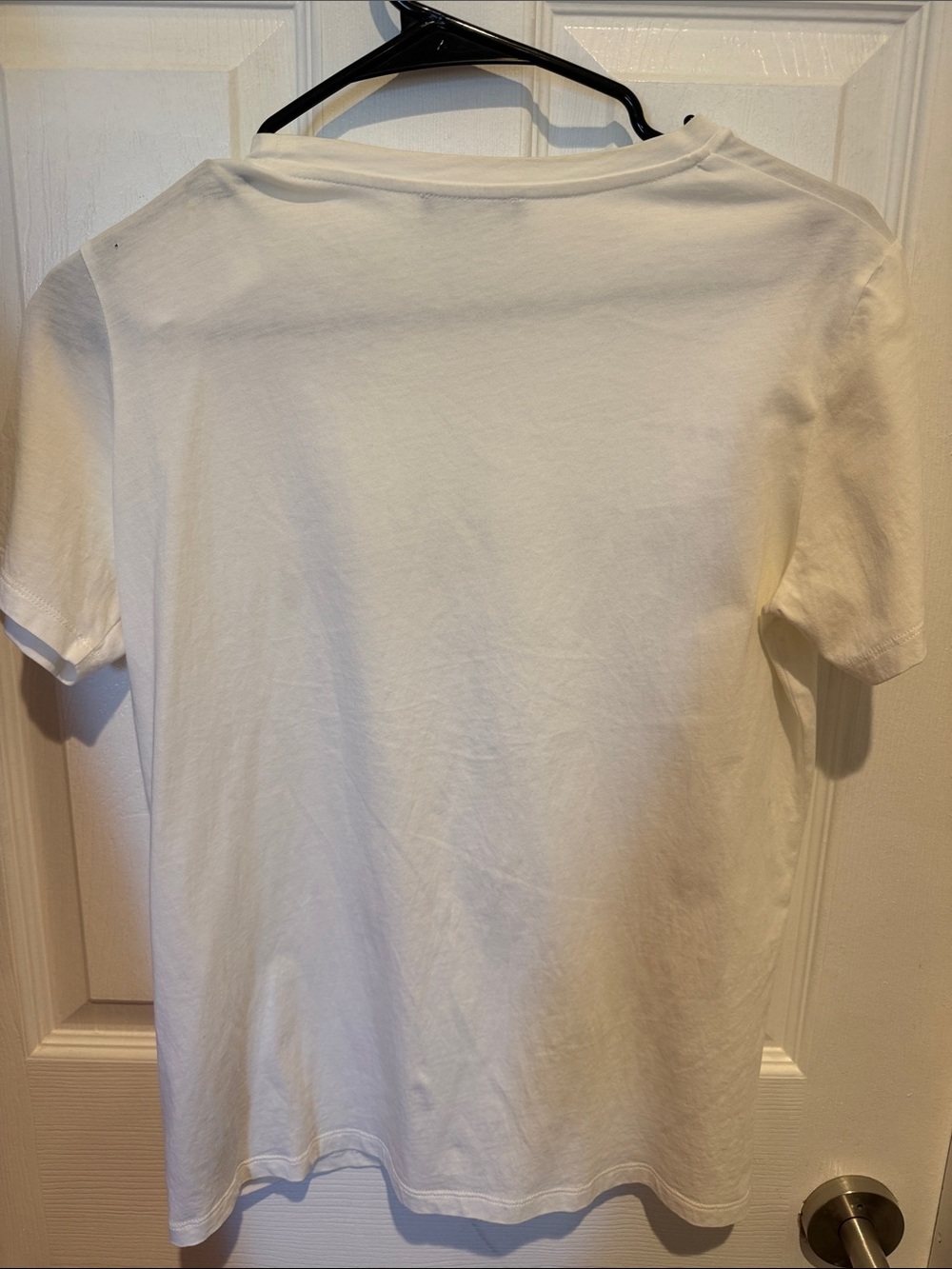 Balmain White Gold Logo T-Shirt w/ Gold Shoulder Buttons XS - Picture 2 of 7